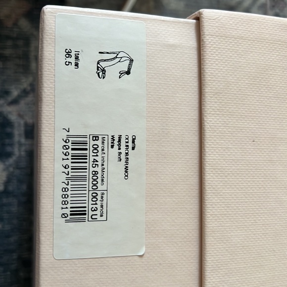 Alexandre Birman Clarita Sandal 100mm 4” white 36.5 36 1/2 - Picture 6 of 7